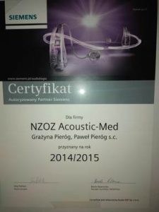 certyfikat 2014 2015 acoustic med 768x384 2 225x300 - Aparaty Słuchowe - Laryngolog | aparaty-sluchowe-koszalin.pl